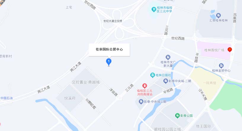 桂林家博会交通路线地图